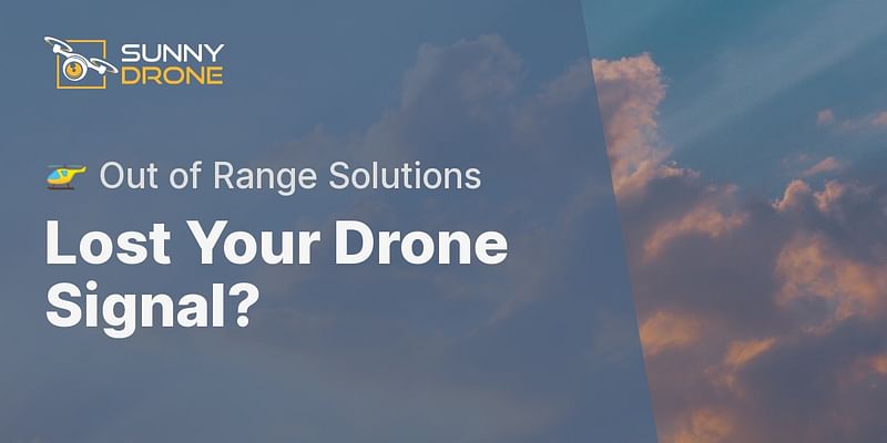 Lost Your Drone Signal? - 🚁 Out of Range Solutions