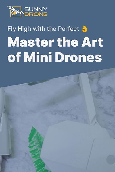 Master the Art of Mini Drones - Fly High with the Perfect 👌