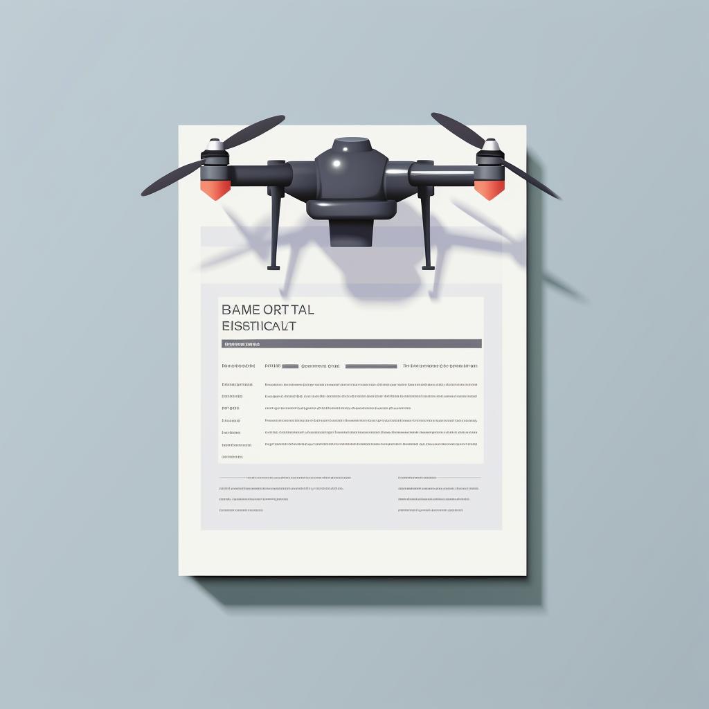 Screenshot of a filled-out drone registration form